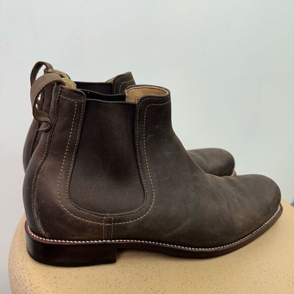 Adelante Men’s Made-To-Order The Mendoza Mahogany Buttery Full Grain Leather Che